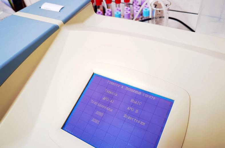 Анализ крови по оценке нарушений липидного обмена биохимический (холестерин, триглицериды, липопротеины высокой плотности, липопротеины низкой плотности)